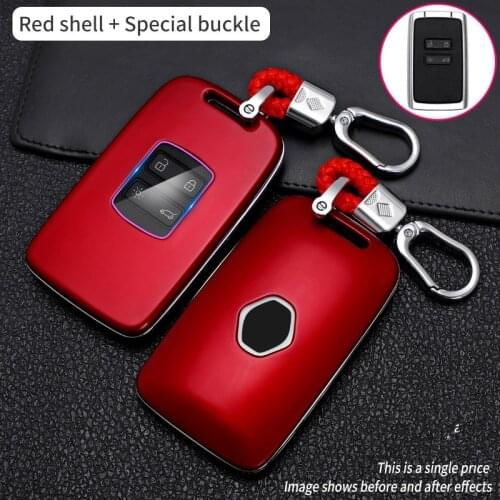 High Quality Car Key Case For Renault Koleos Kadjar Megane Car Accessories Remote Control Key Shell Cover+Key Chain Auto Parts