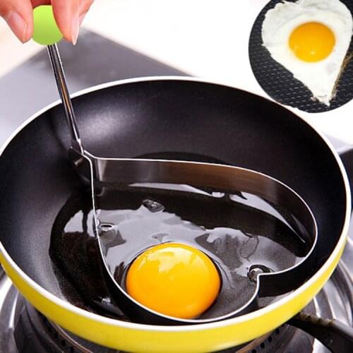 The New 1 PC Stainless Steel Fried Egg Mold shaper Pancake Rings Cooking tools kitchen gadgets Cooking Egg Mold Fried Egg
