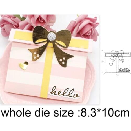 2020 new metal dies Christmas Gift Box Cutting Dies Stencils for DIY Scrapbooking dies Embossing Paper Card Making Craft dies