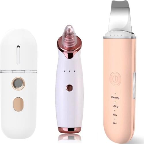 2021 Facial Steamer Beauty Facial Spray Facial Pore Deep Cleaning Ultrasonic Exfoliating Tools Blackhead Remover Massage Machine