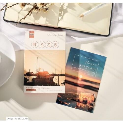 30 Sheets/Set Travel of Time Postcard Aesthetic Photography Series Greeting Card Message Card Birthday Gift Card