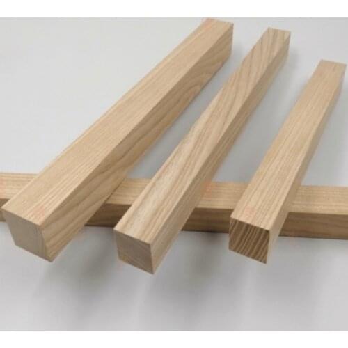 5pcs Width:30mm Thickness:30mm Length:300mm Ash Block Hardwood Solid Wood Diy Wooden Craft