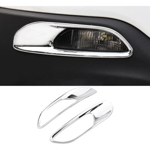 ABS Chrome Front Running Turn Signal Position Light Lamp Cover Trim Frame For Jeep Renegade BU 2015 2016 2017 2018 2019 2020