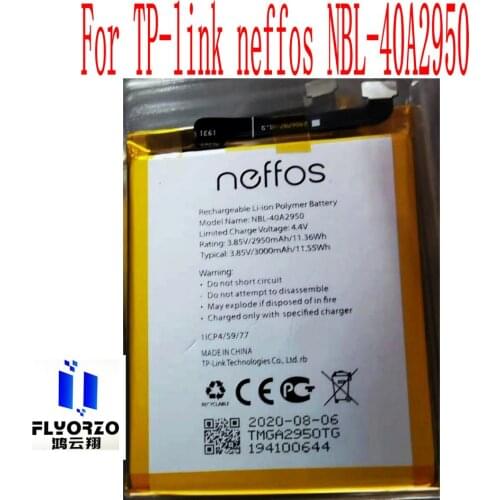 New High Quality 3000mAh NBL-40A2950 Battery For TP-link Neffos NBL-40A2950 Mobile Phone