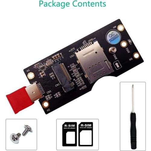 M.2 Key B to USB 3.0 Adapter Riser Card for Desktop PC with SIM Card Slot Connector for WWAN/LTE 2/3/4G 5G Module Wholesalse