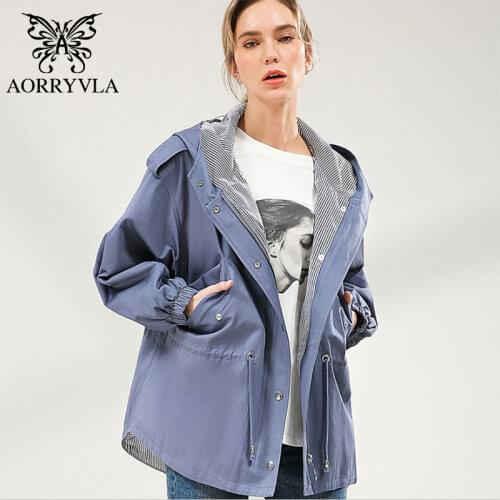 Женские плащи с капюшоном AORRYVLA China At AliExpress