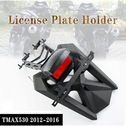 Rear Fender Mudguard License Plate Holder Bracket Turn Light Fit For YAMAHA TMAX530 2012 - 2016 T-MAX 530 XP 530 TMAX 530 2013