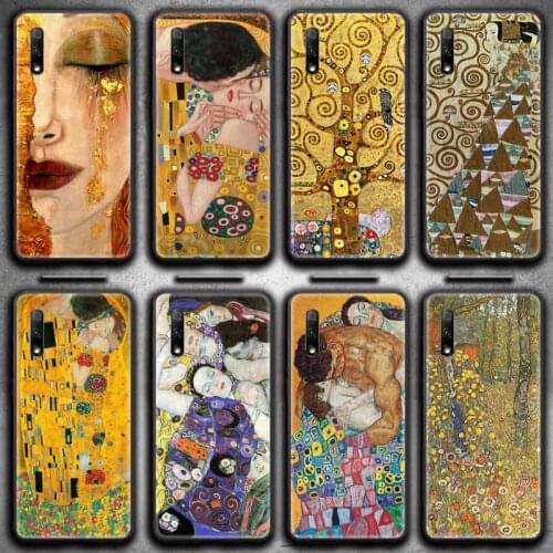 Kiss By Gustav Klimt Phone Case For Huawei Nova 6se 7 7pro 7se honor 7A 8A 7C 9C Play