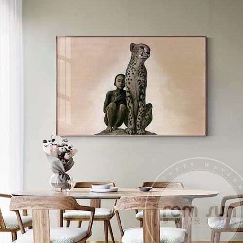 Human and Natural Painting Ecological protection theme Poster Print Wall Art For Living Room Bedroom HD Cuadros Decoracion Salon