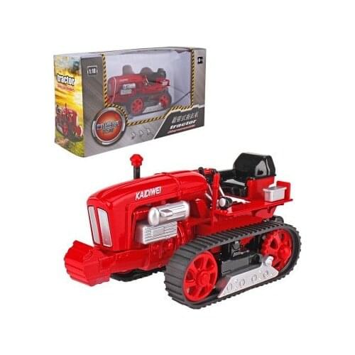 1:18 scale red farm tractor used crawler alloy car model kids toys Free shipping