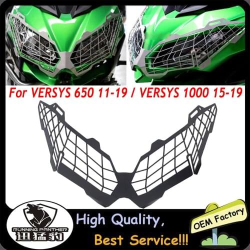 Head Lamp Cover Headlight Protection Cover Guard for Kawasaki VERSYS 1000 2015 2016 2017 2018 2019 versys-650 2011-2019