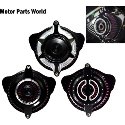 Motorcycle CNC Small Air Cleaner Intake Air Filter For Harley Touring Street Glide Road Glide Dyna Softail Sportster XL883 1200