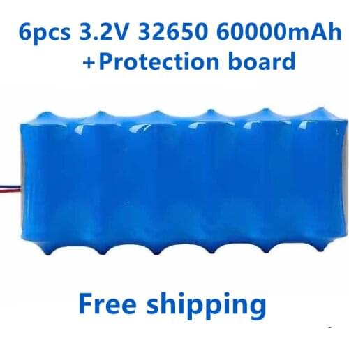 2021 new solar lamp battery 3.2V large capacity lithium battery solar street lamp floodlight battery with protection panel