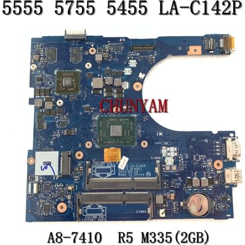 AAL12 LA-C142P For Dell Inspiron 5555 5455 5755 Laptop Motherboard A8-7410 CPU R5 M335 2GB CN-0GFDVC GFDVC 100%Tested
