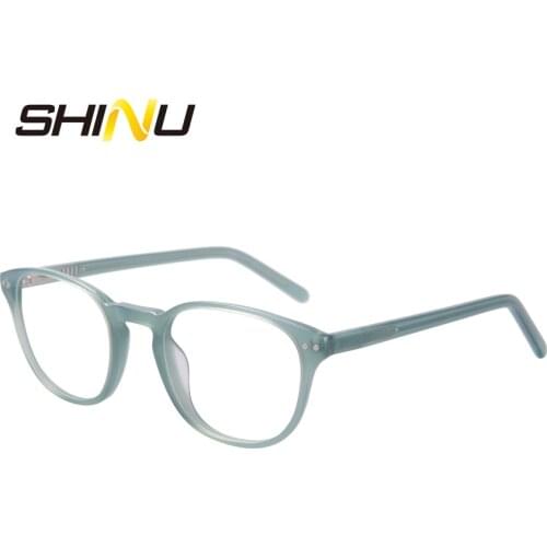 Acetate Reading Glasses Women Men Antifatigue & Anti Blue Ray Computer Reader Reading Eyewear Presbyopia Hyperopia Spectacles