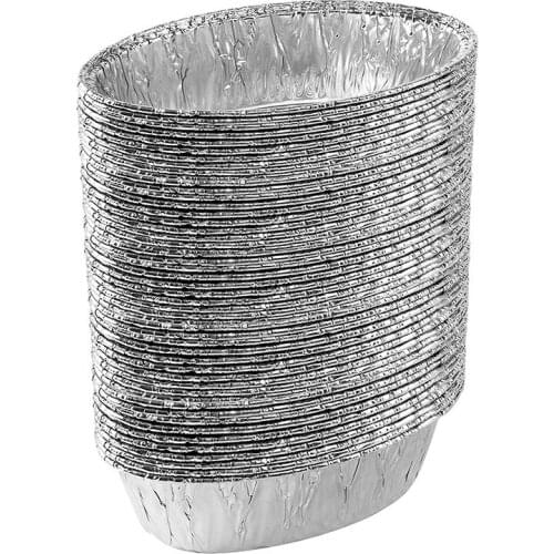 Aluminum Foil Oval Tray Tin Foil Baking Tray Tin Foil Box Western Style Dishes Western Style Creative Ice Cream