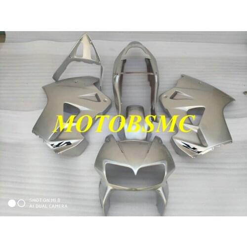 Custom Motorcycle Fairing Kit for VFR800 98 99 00 01 VFR 800 1998 1999 2000 2001 ABS Silver Bodywork+Gifts HE16