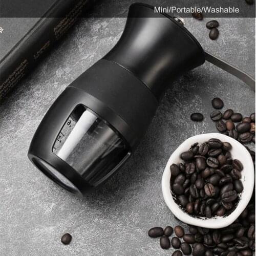 Adjustable Hand-cranked Coffee Machine Grinder Portable Water Washing Manual Grinder Stainless Steel Coffee Milling Coffeeware
