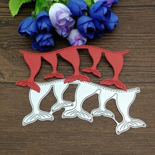Mermaid border cutting dies crapbooking DIY Carbon Sharp Metal steel cutting die Book photo album art card Dies Cut