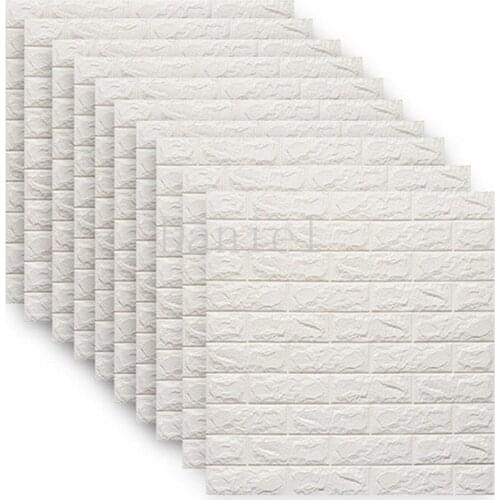 3d Self-adhesive Waterproof Wallpaper Tv Background Brick Wall Stickers Living Room Bedroom Diy Decoration Stickers