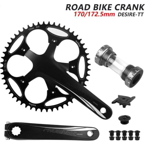 Road Crankset 170/172.5MM 130 BCD Narrow Wide Chainring 50/52/54/56/58/60T With bottom Bracket BB Aluminum alloy Cranks