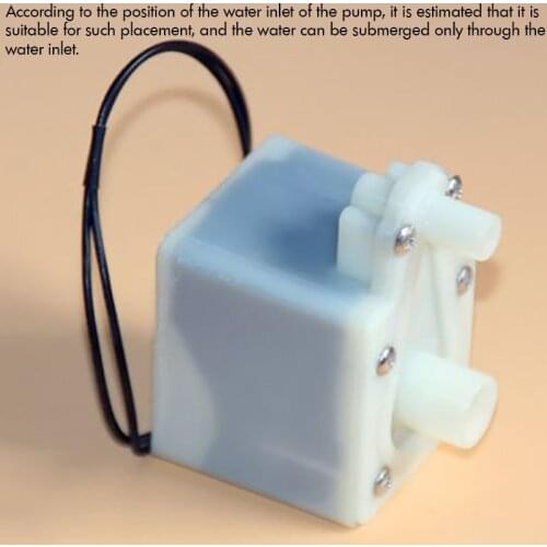 Quiet AC 220V 60Hz Flow Rate 1.2L/min Small Submersible Pump Waterproof Micro Water Pump for Equipment Use Head 0.85m