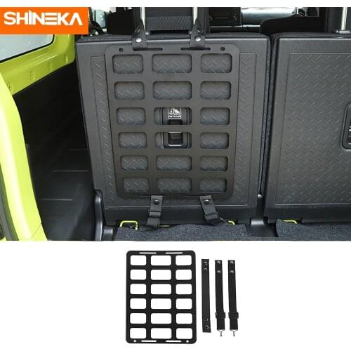 SHINEKA Car Universal Seat Back Storage Shelf Luggage Storage Carrier Interior Accessories For Suzuki Jimny 2019 2020