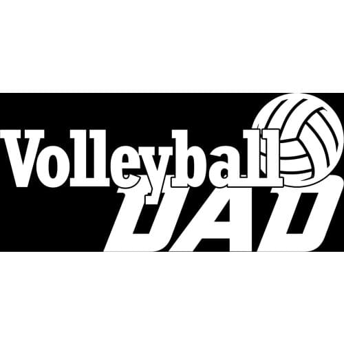 Volleyball Dad Sports Vinyl Window Decal Car Sticker Waterproof Protective Film Car Window Body Decorative Stickers Accessories