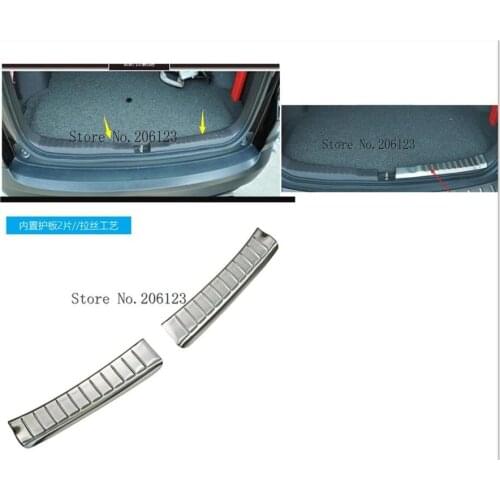 2 PCS For Honda CRV 2012 to 2016 2017 2018 Rear Bumper Protector External Stainless Steel Door Sill Plate Trunk Cover Trim Car