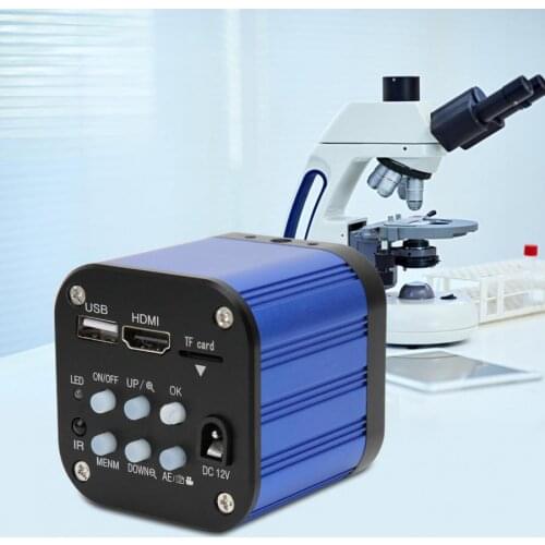4k HDMI USB Digital Electric Industrial Microscope Camera with Remote Control 100-240V Microscopio Digital