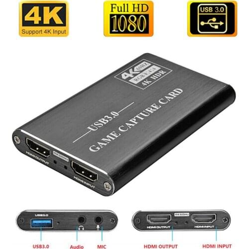 4K Video capture Card HDMI to USB3.0 Game 1080P Grabber Dongle hdmi capture card for OBS Capturing Game Game Capture Card Live