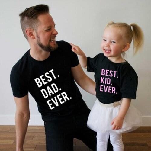 Aiqingsha T-shirts For Dad And Son For A Photo Shoot