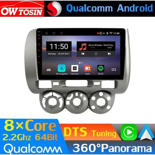 Qualcomm 8Core Android Car Multimedia For Honda Fit Jazz City GD 2001-2009 GPS 360 Panoramic Radio DTS HIFI CarPlay 4G WiFi DSP