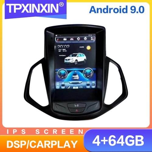 128GB Tesla IPS Vertical Screen Android Car Radio For Ford Ecosport 2013 - 2019 Multimedia Auto Video DVD Player Navigation GPS