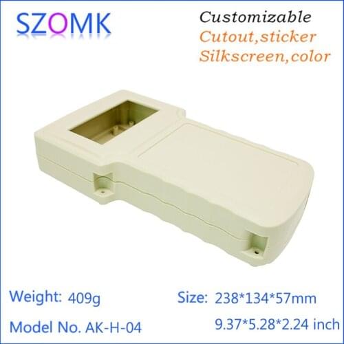 One piec ABS housing control box DIY plastic enclosure for electronic handheld led junction box waterproof case 238*134*50mm