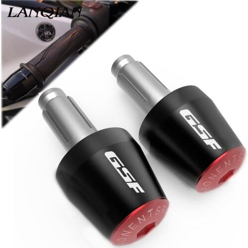 CNC Billet Aluminum Motorbike HBAR END CAP Handle Bar Cap End Plugs For SUZUKI GSF 600S 250 BANDIT GSF650 GSF250 GSF1200 GSF1250