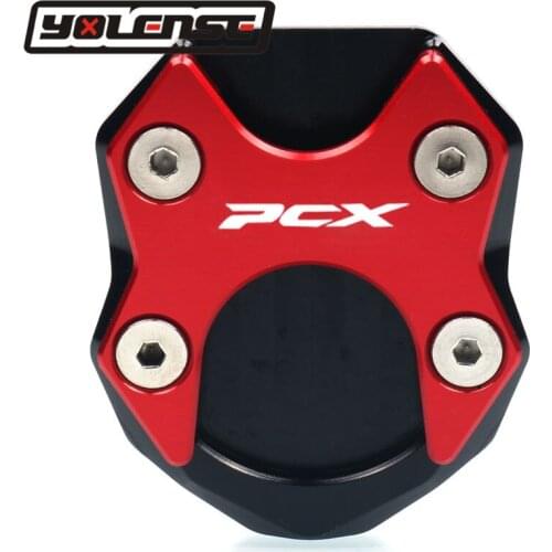 For HONDA PCX125 PCX 125 PCX150 PCX 150 2018-2021 Motorcycle CNC Aluminum Kickstand Sidestand Stand Extension Enlarger Pad