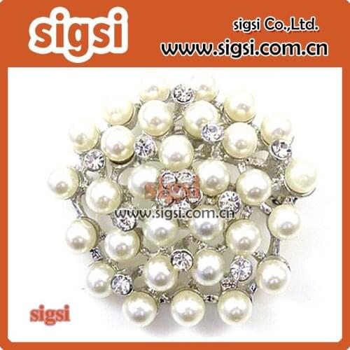 Dual Purpose Crystal Pashmina Scarf Clip Wedding Bridal Dress Rhinestone Pearl Flower Brooch Pin