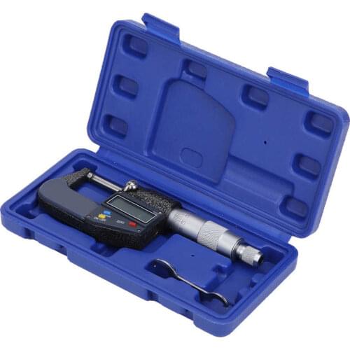 Micrometer Electronic Outside Single Round Head Digital 0-25mm Accuracy 0.002mm/0.0001in Electronic Outside Micrometer
