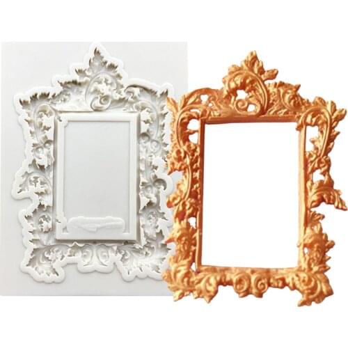 Photo Frame Silicone Mold Sugarcraft Cupcake Baking Mold Fondant Cake Decorating Tools