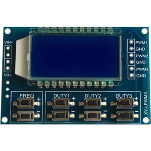 Signal Generator PWM Pulse Frequency Duty Cycle Adjustable Module LCD Display