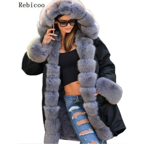 Camouflage uniforms artificial fur collar hooded womens Parker coat warm coat coat autumn and winter cotton army coat