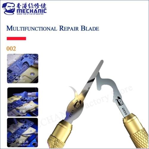 MECHANIC 002 Blades Set CPU Glue Remover BGA Motherboard Chip Layer Disassemble Scraping Knife IC Chip Degumming Knife Tool Kit
