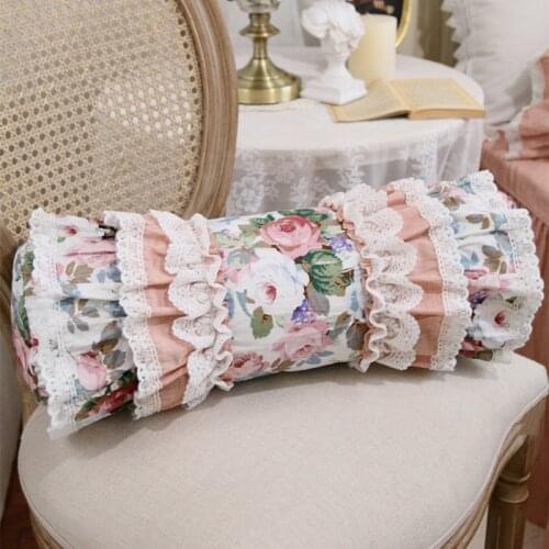 Top New floral lace cushion Roll design bed decorative bedding Cute throw pillows cushions cojines decorativos para sofa pillow