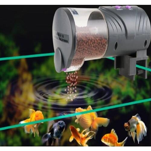 Newest! High-tech Advanced Micro-computer Design Automatic Pet Feeder Fish Tank 12/24h Two-step Mode Adjustment Auto Feeder