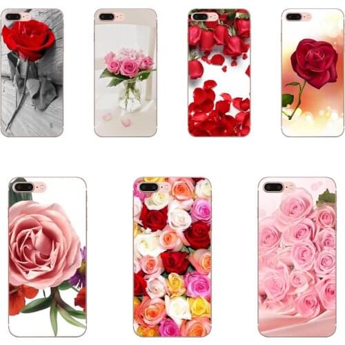 Awesome Pink Colorful Frower Roses For Huawei Mate 9 10 20 P P8 P9 P10 P20 P30 P40 Lite Pro Smart 2017 Lovely Phone Case