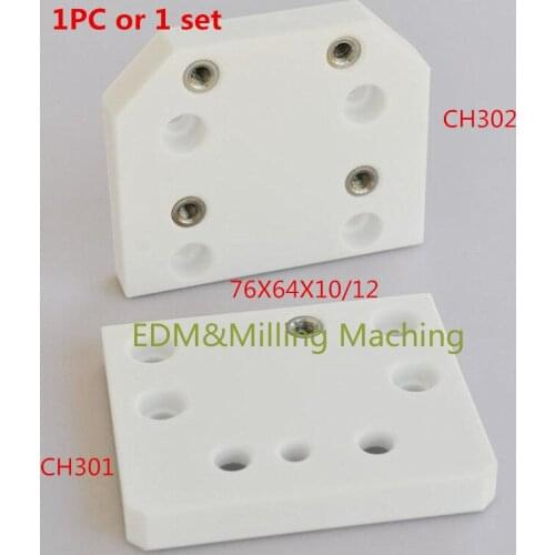 Wire EDM Machine CH301 CH302 76*64*10/12mm up down Isolator Plate Ceramic For CNC Chmer Machine CW/HW Service