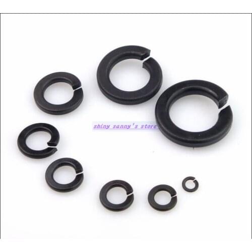 Grade 8.8 M3 M4 M5 M6 M8 M10 M12 M14 Carbon Steel Black Spring Washer Split Washer Split Lock Washer Brand New