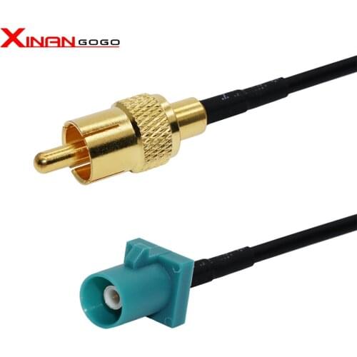 RCA Male to FAKRA Z Male RG174 20CM for Auto Rear View Camera GPS Antenan
