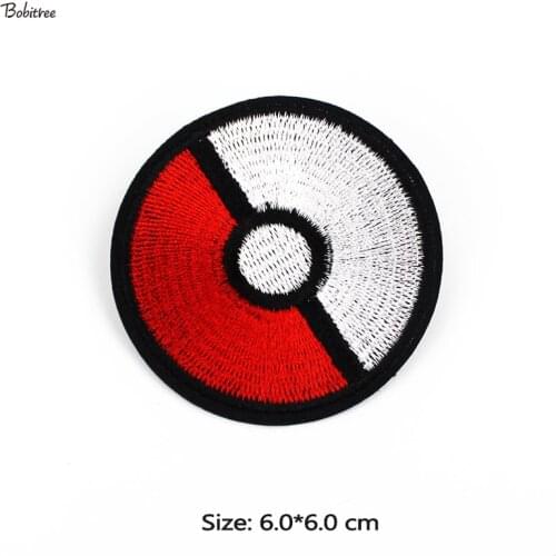 Popular Size 6.0*6.0 cm Embroidered Iron on Patches Round Badges Applique for Clothes Jacket Backpack Stickers